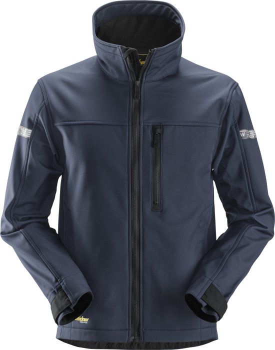 Snickers Softshell Jack - AllroundWork 1200 - Donkerblauw - Maat XL