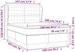 vidaXL Boxspringbed met matras, kunstleer, cappuccinokleurig, 140x190 cm