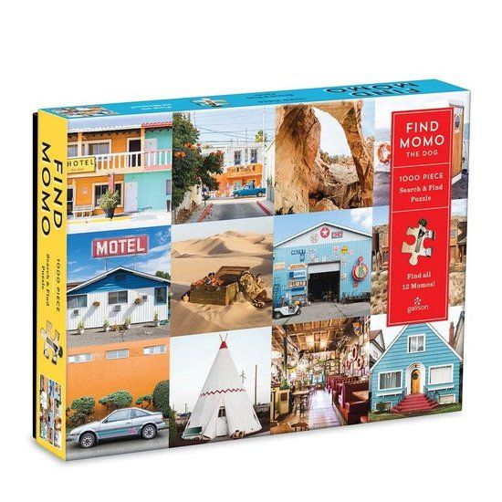 Galison Find Momo 1000 Piece Search and Find Puzzle