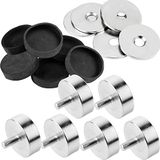 vasalat Potmagneet met schroefdraadappels om in te schroeven, magneet met metalen schijven en rubberen doppen, ø 20 mm neodymium 18-delig