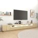 Maison Exclusive - Meuble TV avec éclairage LED, aspect chêne Sonoma, 300 x 35 x 40 cm