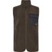 Didriksons Rasmus Fleece Vest Men Dark Mocha