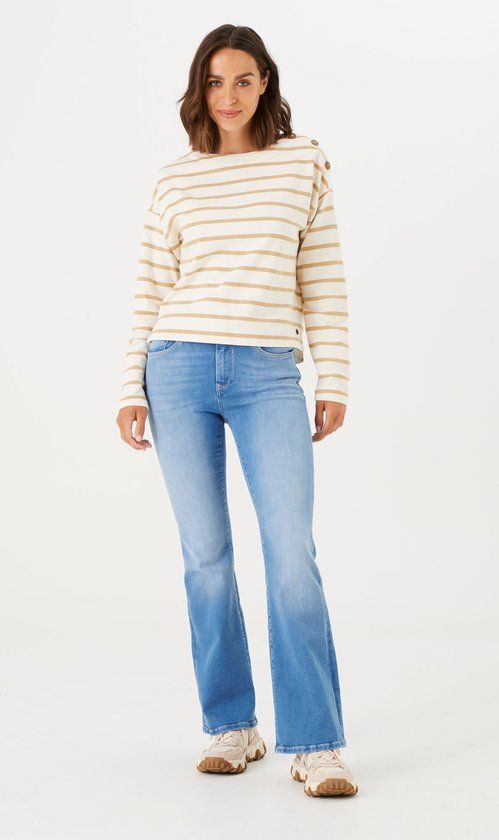 GARCIA Celia Flared Jeans - Women - Blue - Size W33/L30