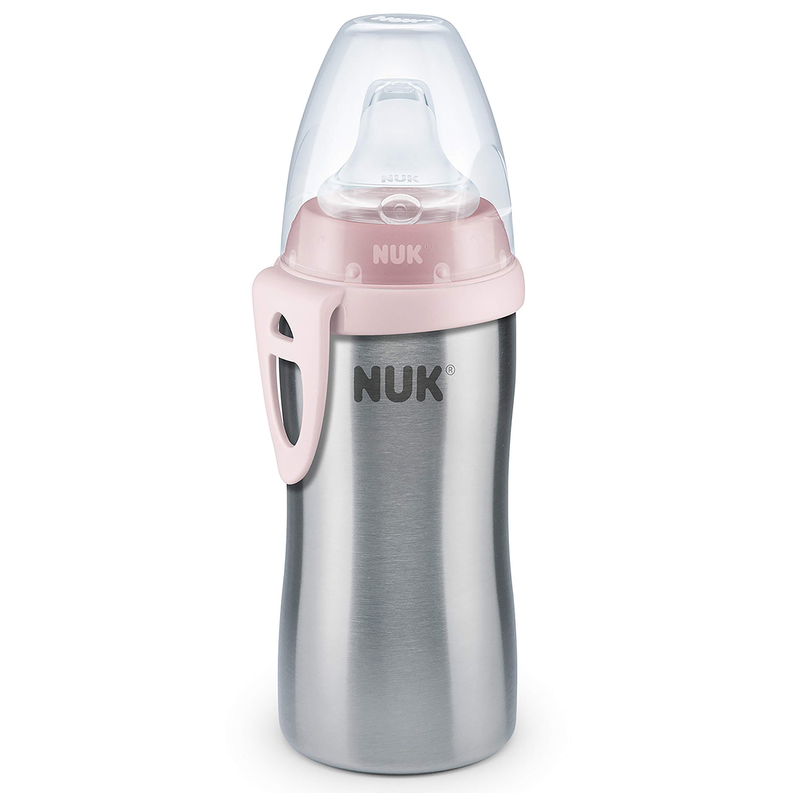 NUK Drinkfles Active Cup edelstaal Design: roze vanaf 12 maanden