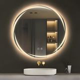 WoonWonder Opus Ronde Badkamerspiegel Met LED Verlichting