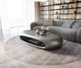 DELIFE Sinor Table-basse Sinor 140x65 cm Argent métallisé