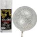 Guirlande lumineuse LED blanche décorative en boules de coton, 10 pièces - Boules de coton, à piles