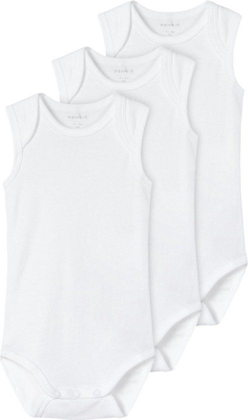 Name It Baby Romper - 3-Pack - Bright White