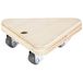 WAGNER FSC Transportroller, transporthulp, meubelhond van multiplex 14 x 14 x 14 x 4,5 cm, draagkracht 100 kg, meubelroller voor verhuizingen, driehoekige roller, draaggreep, Made in Germany