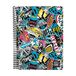 Grafoplás Vierkant notitieboekje | 80 vellen geruit 4 x 4 90 g | kunststof deksel | spiraalbinding | Design bits & Bobs Pop Up Design New York | FSC-gecertificeerd
