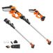 VEVOR Accu-hoogsnoeier, 20 V, 2 Ah, 22000 omw/min, elektrisch 135 graden instelbaar, uittreklengte, borstelloze motor, 2-in-1 takkenzaag met telescoopsteel, 1,08 m tot 2,43 m, elektrische hoogsnoeier