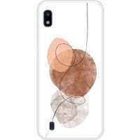 Samsung Beschermende siliconen case compatibel met Galaxy A10 One line bruin