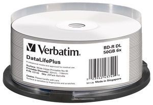 Verbatim BD-R 50GB - 25-pack - Cakebox