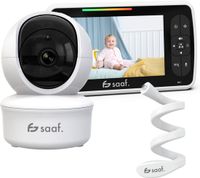 Saaf Babyfoon - Incl. Camera en Monitor - Bestuurbaar/kantelbaar - Praatfunctie - 5" Scherm