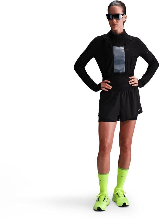 Nike Swift Dri-Fit 2 in 1 Sportshort Dames Zwart S/36