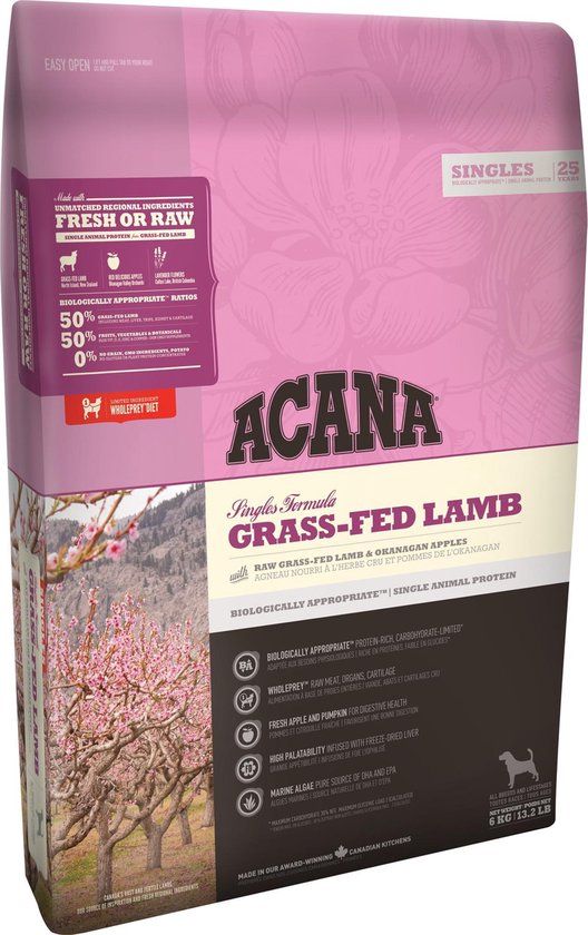 Acana Singles Grass-Fed Lamb hondenvoer 11.4 kg