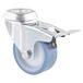 WAGNER Soft-zwenkwiel met ruggat - ECO - diameter Ø 70 mm, bouwhoogte 100 mm, staal verzinkt, blauw/wit, draagkracht 50 kg - 23355001