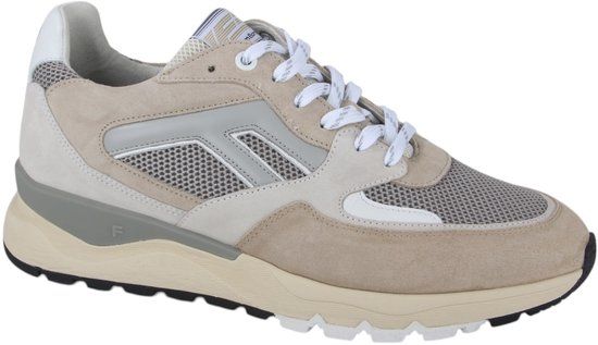 Floris van Bommel Sfm-10154 De Treener Sneakers - Leer - Heren - Beige - Maat 44⅔