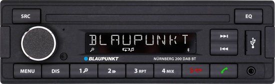 Blaupunkt Nürnberg 200 DAB BT - Autostereo Bluetooth handsfree set, DAB+ tuner