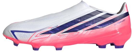 Adidas Performance F50 Hyperfast League Laceless Firm Ground Voetbalschoenen - Unisex - Wit