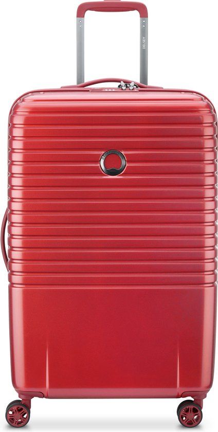 Delsey Caumartin Reiskoffer 70 cm - Rood | Hardcase | TSA Cijferslot