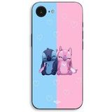 Maniacase iPhone 17e hoesje Stitch Angel schattig blauw-roze
