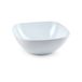 PlasticForte Petit plat de service - carré - blanc - 17 x 7 cm - plastique