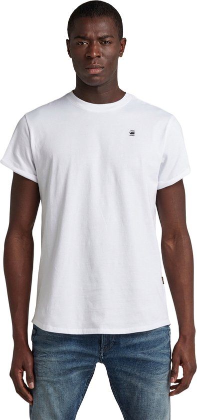 G-Star Raw Lash R T S/s Heren T-shirt - Wit - Maat XL