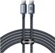 Baseus Crystal Shine Series USB-C naar USB-C kabel 100W 2m Zwart