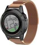 Strap-it Garmin Fenix 5x / 6x bracelet milanais - or rose