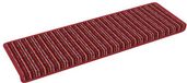 vidaXL Zelfklevende trapmatten 15 stuks 65 x 21 x 4 cm Rood