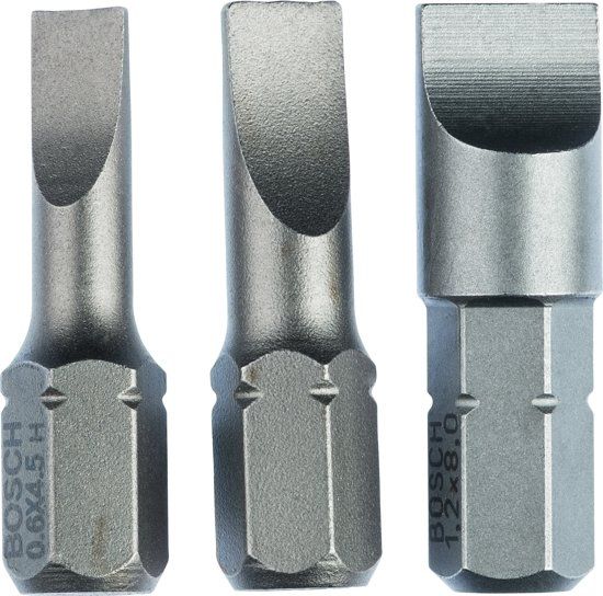 Bosch BITSET XH-TORS/GL0.6.0.8.1.2MM - 3 stuks