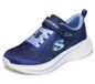 Skechers Meisjes Wave 92 Trainers, Navy Textiel/Lichtblauwe Trim, 13 UK Kind