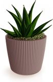 Prosperplast Plantenpot/bloempot Buckingham - buiten/binnen - design kunststof - terra bruin - D39 x H34 cm
