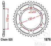 Jt Sprockets 525 Jtr1876.46 Steel Achtertandwiel Zilver 46t
