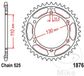 Jt Sprockets 525 Jtr1876.46 Steel Achtertandwiel Zilver 46t