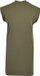 Build Your Brand Turtle Extended Korte Dames T-Shirt Jurk - Olive maat XXL
