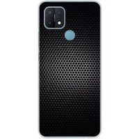 Oppo Bedrukt siliconen hoesje compatibel met Oppo A15 Dark metal