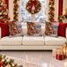 PETTI Artigiani Italiani 2 housses de coussin Noël Noel Land 03 40 x 60 cm | Microfibre hypoallergénique, impression numérique, lot de 2, fabriquée en Italie
