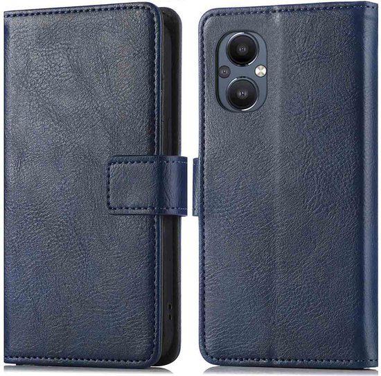 iMoshion Book Case for Oppo Reno 8 Lite - Dark Blue - with Card Holder