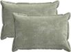 vidaXL - Taie d'oreiller - 2 pièces - Bois - Vert - 30 x 50 cm - Tissu chenille