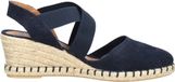 Verbenas Mila Sandalen Touwzool - Blauw - Maat 39