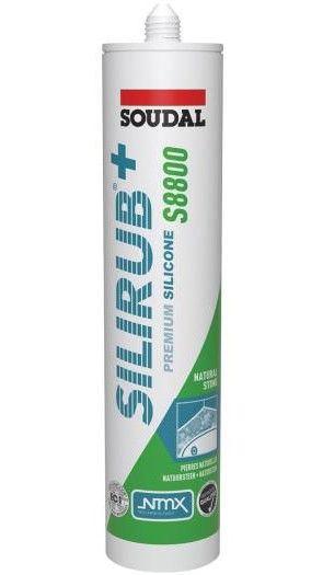Soudal Silirub Plus S8800 natuursteenkit - 300 ml koker - mat marmer grijs