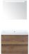 BES LED Maxx XL Badmeubelset 80 cm - Tabacco - Wastafel Just Zonder Kraangat met LED Spiegel