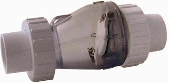 Valterra Terugslagklep transparant 50mm zonder veer
