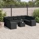 Maison Exclusive - Ensemble de jardin pour le jardin, composé de 10 pièces avec coussins, en polyrotin noir