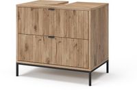 Vicco Eliza Wastafelonderkast – 70 x 63 cm Met 3 uittrekbare laden Viking Eik