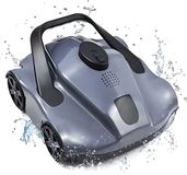 Happiq Draadloze Robotzwembadreiniger - Zwembadrobot- Voor Vlakke Inbouwzwembaden - Automatische Zwembadstofzuiger - Efficiënte Zwembadreiniger