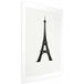 Affiche Tour Eiffel, graphique simple noir et blanc