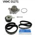 SKF Pompe à eau + kit de courroie crantée Vkmc 01271 Vw 046 109 119